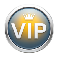 VIP access badge with a crown symbol design transparent png