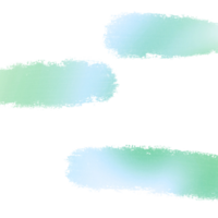 Green To Blue Gradient Illustration With Rugged Textured Grunge Brush Strokes png
