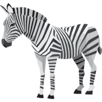 A zebra is standing in front of a black background png