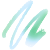 Lovely Green Gradient Strokes Merging Into Rugged Raw Grunge Inspired Details png