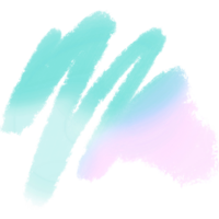 A Textured Green Pink Blue Gradient Brush Stroke Merging Into Raw Grunge Textures png