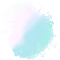 Beautiful Green Pink Blue Gradient Brush Strokes Blending Into Bold Raw Grunge Marks png