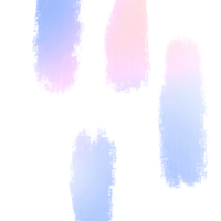 Hand Drawn Pink Purple Gradient Brush Strokes Blending Into Textured Rugged Grunge Marks png