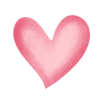 Soft Chalk Cute Pink Heart Doodle Illustration png