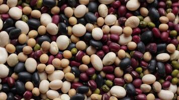 Top view of beans background video