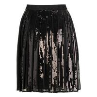 Black Sequin Skirt on White Background photo