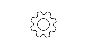 Setting, workflow, process icon. video