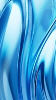 Dark transparent glass curves background, 3d rendering. video