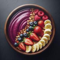 Acai Bowl Imagery A Visual Feast of Freshness and Detail photo