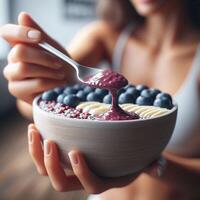 Acai Bowl Imagery A Visual Feast of Freshness and Detail photo