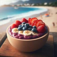 Acai Bowl Imagery A Visual Feast of Freshness and Detail photo
