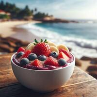Acai Bowl Imagery A Visual Feast of Freshness and Detail photo
