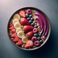 Acai Bowl Imagery A Visual Feast of Freshness and Detail photo