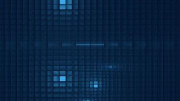 Digital Grid squares effectin. Animated geometric background perfect for technology, business, education websites. video