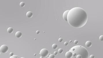 Floating bubbles animation. Perfect as a background video