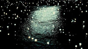 Experience serene nights with shimmering reflections on water, filled with dazzling lights. Design video
