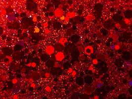 Macro dust of metallic pigment sparkling photo