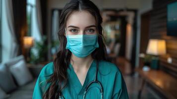 Woman, nurse and smile healthcare, medical or consultation and assistance. photo