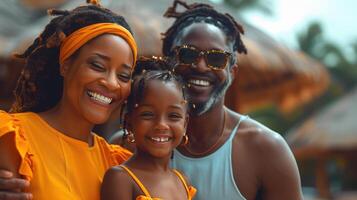 Fun, family home with love, support and laughing with parents and kid. photo