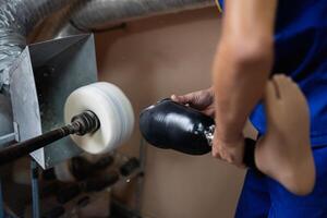 Crafting a prosthetic limb with precision and care photo