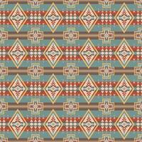 Colorful vintage Native American pattern. Aztec southwestern geometric shape seamless pattern. Ethnic geometric pattern use for fabric, textile, home decoration elements, upholstery, wrapping. vector