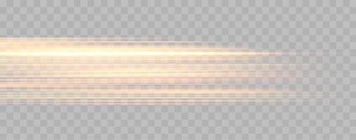 Speed rays, velocity light neon flow, zoom in motion effect, orange glow speed lines, colorful light trails, stripes. vector