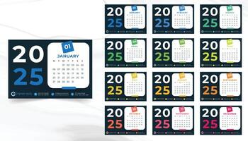 desk calendar 2025, desk calendar, desk calendar design, 2025 calendar, calendar design, 2025 vector