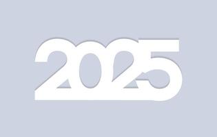 2025 Happy New Year design . trendy new year 2025 design template vector