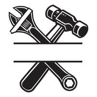 Tools and banner icon vector