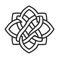 Celtic knot design illustration vector