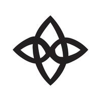 A celtic knot symbol on a white background vector
