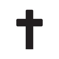 Cross silhouette - Medieval Cross Illustration in black and white vector