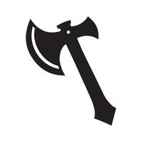 Medieval Axe Clipart Design - Axe illustration in black and white vector