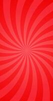 Simple Groovy Gradient Red Ray Explosion Effect In Blank Vertical Plain Background vector