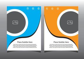Flyer design template, simple Design vector