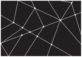 Geometric abstract background with connected line and dots vector