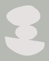 abstract minimalist object stone arrangement symbol vector