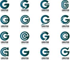 Elegant G Logo Design for Dynamic Enterprises Featuring Customizable Graphics and Sleek Branding Solutions vector