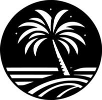 Minimalist Palm Tree Design vector