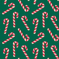 Candy cane seamless pattern. Merry Christmas and Happy New Year design. Good for wrapping paper, background, fabric. vector