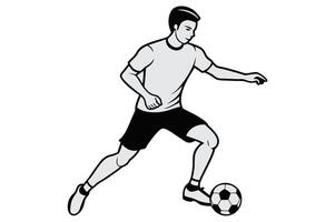 Field of Dreams- Outline of a Football Player vector