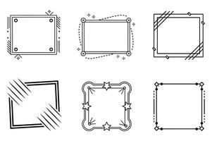 Editable Border Templates vector
