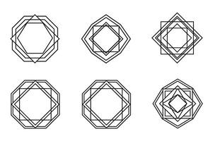 Geometric Frames 06 variation for Digital Art vector