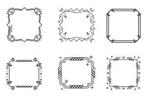 Editable Outline Border Templates vector