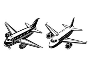 High-Resolution Airplane Graphic- Versatile and Resizable Digital Image for Aviation and Travel Projects vector