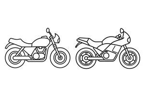 High-Quality Motorcycle Graphic- Versatile and Resizable Digital Image for Automotive Projects vector