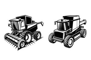 High Quality Harvester Graphic Versatile and Resizable Digital Image for Agricultural Projects vector