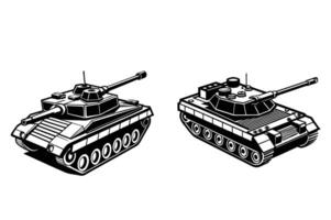 High Quality Tank Graphic Versatile and Resizable Digital Image for Military and Gaming Projects vector