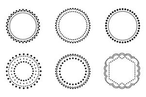 Outline Borders and Shapes for Graphic Design vector