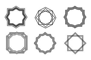 Geometric Frames for Minimalist Designs vector